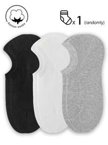1/3/6/9 đôi tất cotton nữ, tất tàng hình, tất cổ ngắn, tất màu xám/đen/trắng, tất dễ thương, tất cho bé gái, phù hợp cho mọi mùa, thiết kế lưới thoáng khí, thấm hút mồ hôi, mềm mại và mịn màng, phù hợp cho kỳ nghỉ, thể thao, thường ngày, công sở và sinh hoạt hàng ngày, phối màu ngẫu nhiên. - Nhiều màu - Xem 14