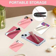 Supporto per telefono portatile con slot per schede, supporto per rossetto e sigaretta elettronica, supporto per telefono adesivo morbido