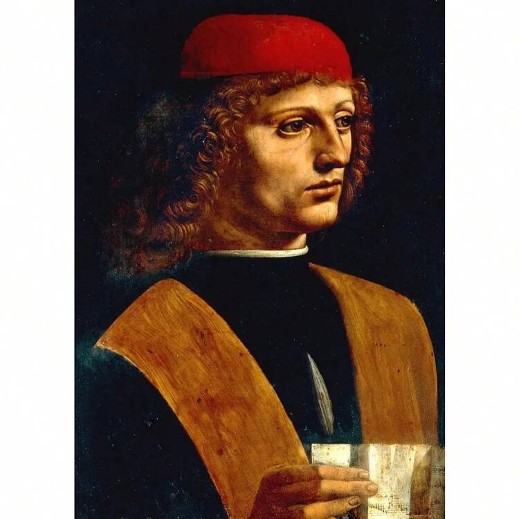 1pc Pop Famous Leonardo Da Vinci Artwork Mona Lisa Salvator Mundi Posters Wall Arts Living Room Home Decor No Frame Gifts Birthday Graduation - Multicolor - View 15