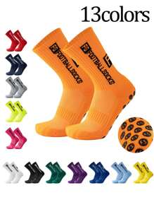 13 Colors FS Football Socks With Round Silicone Anti-Slip Suction Cup, Professional Matching Training Socks, Fall - Multicolor - View 3