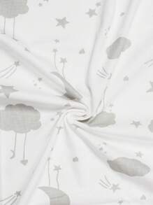 1 件婴儿襁褓毯男女通用襁褓包裹柔软丝滑中性接收毯，适合男孩和女孩，大号 31.5 X 31.5 英寸 - 白色 - 查看 3