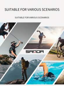 SANDA. SANDA Men's Luxury Sports Electronic Wrist Watch, Shock Resistant, Waterproof, Chronograph, Stopwatch, Alarm, Multi-Function LED Digital Watch - one-size - View 12