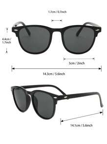 6 chiếc/1 chiếc gọng kính hình học Boho thanh lịch hiện đại phong cách đơn giản thời trang kết hợp cho du lịch ngoài trời lái xe cắm trại chụp ảnh đường phố phụ kiện - Nhiều màu - Xem 7