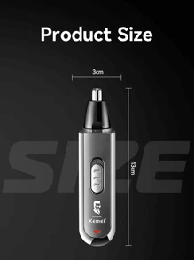 Kemei KM-313 Professional Nose Hair Trimmer - Multi-Functional Electric Nose Hair Trimmer Set, Rechargeable And Portable Design - Grey - View 2