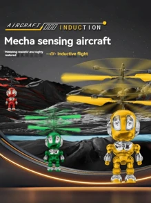 Space Warrior Gesture Sensing Flying Mecha, Hovering Flight Gesture Sensor Flying Toy For Kids, Smart Sensing Flying Drone, Perfect For Holiday Gift - Multicolor - View 4
