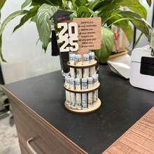 2025 毕业礼物钱包，独特的现金礼物卡包，创意双层现金夹，适合毕业礼物