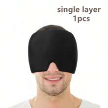 1pc Cooling Gel Ice Pack Head Cap, Cold/Hot Therapy Headache Relief, Relaxing Sleep Eye Mask, Gel Ice Pack Headache Relief Cap, Migraine Cooling Cold/Hot Compress Head Wrap - Multicolor - View 14