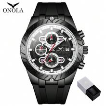 ON6857，男士运动手表，休闲运动风格，多功能计时码表，夜光防水设计，适合日常和户外活动，父亲节的完美礼物 - A - 查看 17