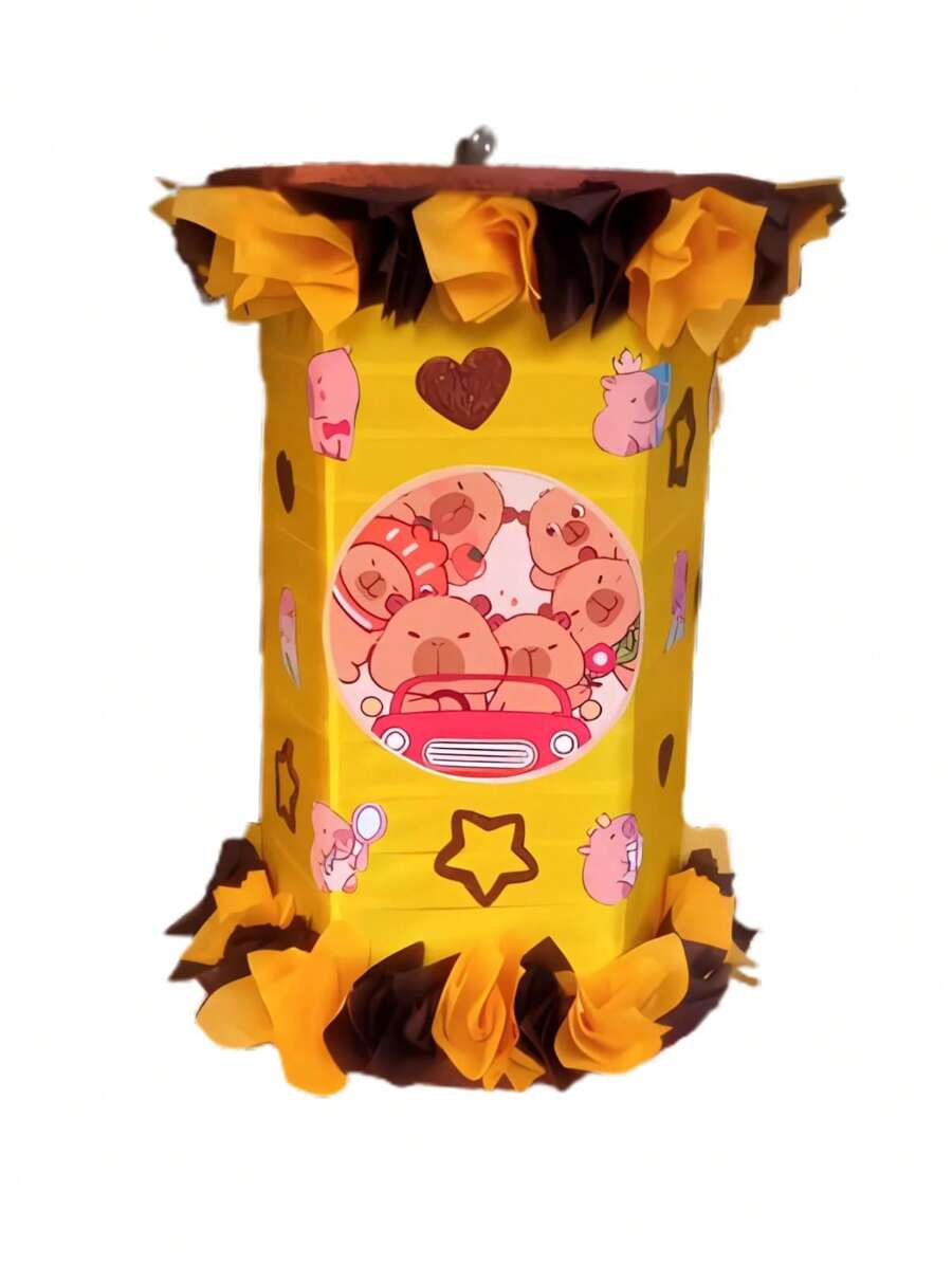 piñata giratoria capivara 50 cm altura - Amarillo - Ver 1