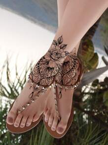 5 pezzi Tatuaggi temporanei neri - Tatuaggi all'henné autentici, tatuaggi naturali e temporanei su mani/braccia, tatuaggi temporanei stile mandala - 2 disegni unici, adatti per i vegetariani, ottimi per festival/matrimoni. Adesivi per tatuaggi temporanei all'henné dipinti a mano - henné rosso, tatuaggi temporanei impermeabili per il corpo delle donne, tatuaggi tradizionali all'henné rosso - 2 adesivi per la pelle sicuri, perfetto vestibilità. Tatuaggi finti ipoallergenici, durano 3-5 giorni, facili da applicare e rimuovere.