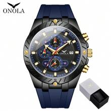 ON6857，男士运动手表，休闲运动风格，多功能计时码表，夜光防水设计，适合日常和户外活动，父亲节的完美礼物 - A - 查看 8