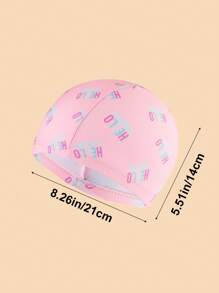 1 قطعة خوذة سباحة ناعمة بطبعة وحيد القرن الجميل والصدف، مناسبة للسباحة والعب على الشاطئ، بتصميم جذاب ورقيق مثالي لحفلات الصيف والحمامات