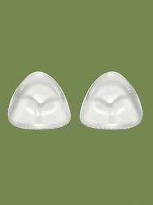 1 对女士隐形胸垫魔术胸垫胸罩，比基尼胸垫，加厚胸垫插入物，乳房提升垫，泳衣硅胶胸垫，防水垫，日常穿着