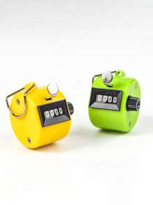 1pc 4-Digit Plastic Colored Counter, Metal Counter, Manual Tally Counter, Hand Held Clicker - Multicolor - View 7
