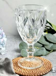 Conjunto 6 Taças de Vidro 340ml Transparente Furta-Cor e Âmbar Elegância para Todas as Ocasiões