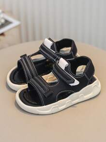 Kids Sandals New Summer Style Girls Soft Bottom Anti-Slip Lightweight Beach Shoes, Boys Comfortable Sports Sandals - Black - View 2