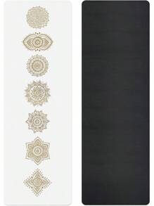Non Slip Yoga Mat TPE Workout Mat For Men Women, Thick Workout Mat With Carrying Strap, Fitness Mats For Exercise, Yoga, Fitness, Pilates, Floor Workouts (72" X 24" X 6mm)