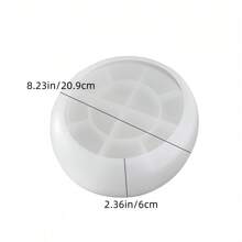 1pc Multifunctional Round Silicone Storage Bowl Mold For DIY