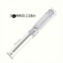 4pcs Crystal Screwdriver Transparent 3mm Cross One Word 3.0 Mini Handle Jack Chisel Tool - White - View 5