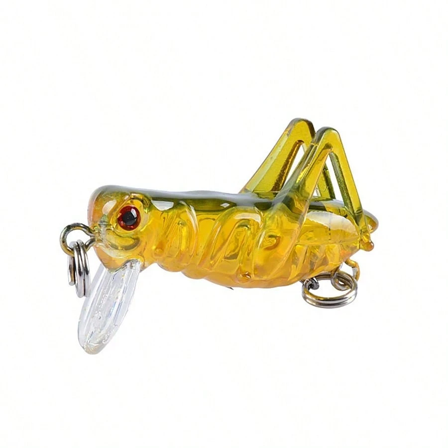 4 Esche Artificiali A Forma Di Locusta/Cavalletta – Realistiche Per Pesca In Acqua Dolce (Bass, Trota)