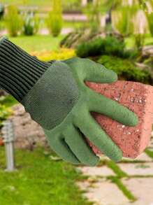 2 件/1 双园艺手套，防水耐磨手套，园丁用防刺穿园艺手套，多用途可重复使用丁腈超薄防切割耐化学腐蚀重型清洁手套，适用于家庭除尘、厨房、浴室、卫生间（款式随机）