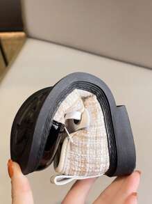 女童春秋皮鞋，新款芳香软底时尚玛丽珍儿童公主休闲运动鞋 - 米色 - 查看 8