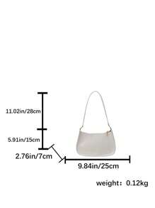 Bolso de hombro elegante y versión coreana, bolso informal y de moda para debajo del brazo para mujeres, bolso femenino popular