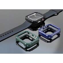1pc Fashion Multi-Color TPU Protective Case Suitable For Apple Watch Full Series, Hollow And Minimalist Design, 40mm/41mm/42mm/44mm/45mm/46mm/49mm