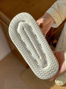 男士足弓支撑按摩拖鞋，舒适鞋底，防滑，EVA 材质，夏季拖鞋，浴室和家居拖鞋，海军蓝