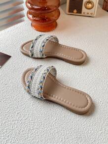 2025夏季新款仙女小香风拖鞋女童时尚外穿拖鞋软底轻便凉鞋