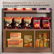 Estantería de almacenamiento de libros para el hogar de varias capas - Marrón - Ver 4