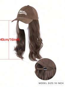 16英寸假发 女士长发 全头套假发帽 一体式女士合成假发帽