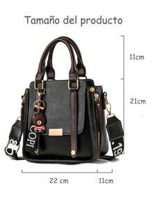 Bolso bandolera para mujer, bolso bandolera, bolso bandolera de PU, adecuado para mujer, bolso cruzado de color sólido, bolso pequeño con cremallera, billetera para teléfono móvil, bolso mensajero (color: negro, burdeos, verde, granate, caramelo) - Negro - Ver 8