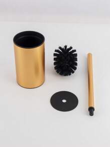 Stainless Steel Gold Toilet Brush And Holder Set Brushed Gold Bathroom Accessories Toilet Bowl Brush And Holder Bathroom Toilet Brush Brushed Gold Toilet Handle Toilet Brush Bathroom Decor Fall Decor