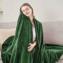 Soft Fleece Blankets, Ultra Cozy Flannel Throw Blankets For Adults, Lightweight And Washable Blanket Perfect For Couch, Sofa, Bed, Or Office Use, Warm Plush Blankets Ideal For All Seasons (50 X 60 Inches, Green Shade)