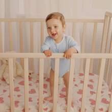 2 Pcs/Set Baby Crib Sheets, Star & Rainbow Pattern Newborn Infant Soft & Breathable Fitted Crib Mattress Cover - Multicolor - View 5