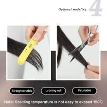 欧美风格彩色假发，带刘海，长卷发，合成纤维，自然黑色，带刘海，27.5 英寸（约 69.9 厘米），耐热纤维合成卷发假发，米色和白色挑染，适合女士和女孩，日常、派对、节日、圣诞节、旅行