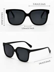 Polarized Sunglasses Vintage Square Oversized Plastic Fashion Glasses Classic Unisex Outdoor Sports Cycling Eyewear For Travel Beach Driving Fishing UV Protection