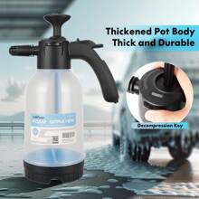 Carsun 2L High Capacity Manual Air Pressure Watering Can For Home & Car, Transparent Foaming Bottle