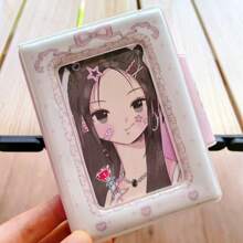 32 槽韩国偶像相册 - 可爱的 3 英寸照片夹，按扣闭合，适合即时照片和 Lomo 卡 - 彩色 - 查看 9