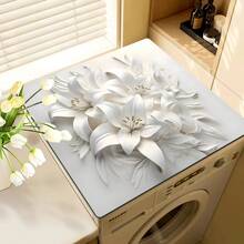1 buah Alas Mesin Cuci Tahan Air, Dapat Dicuci, dan Menyerap Air untuk Dekorasi Rumah, Alas Kulkas Cepat Kering, Penutup Atas Mesin Cuci & Pengering Modern, Untuk Ruang Cuci dan Dapur, Perlengkapan Rumah Tangga - Nomor seri FUXYD069 - View 10