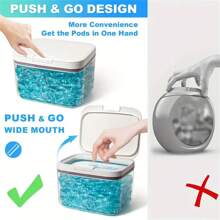 Laundry Room Storage Container With Lid For Storing Laundry Balls, Dryer Balls, Powder, Fragrance Beads, Household Organizing Storage Box