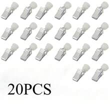 20 stuks gordijnclips, kunststof katrolclips, railsbevestigingsclips, gordijnaccessoiresclips, badkamerdecoratie