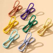 Multi-Functional Color Clip, Suitable For Clothing-Peg, Clothes Fixing, Sealing Clip, Snack Sealing, File Long Tail Clip, Fixed Windproof, Household Debris Storage Clip, Random Color