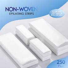 Tiras de Cera Não Tecida, Tiras de Cera Corporal e Facial para Depilação (Não Contém Cera), Tiras de Depilação Grandes 7,1 cm x 20 cm e Pequenas 3,8 cm x 9,9 cm