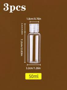 Travel Bottles For Toiletries Clear Squeezable Bottle For Women And Girls Leak Proof Cosmetic Spray Bottle For Moisturizing Travel Sub-Container Refillable Plastic Transparent Flip-Top Bottle Travel Essentials Accessories For Outdoor Hotel Office Back To School - Clear - View 16