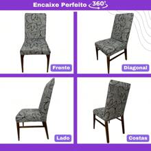 Kit Of 6 Dining Chair Covers Made Of Imported, More Resistant Fabric - Tuscany - View 4