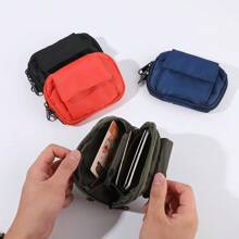 1 stuk Unisex Clutch-portemonnee met meerdere compartimenten voor munten, kaarten en kleine items voor damesportemonnee, miniportemonnee, portemonnee voor munten voor herenportemonnee