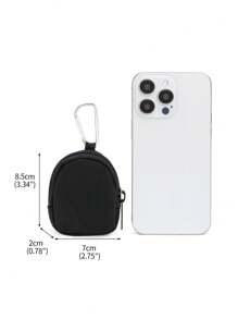 1pc Tactical Mini Compact Pouch Round Small Wallet Outdoor Mini Organizer Bag For Women For Men Wallet Mini Wallet Purse Wallet Coin Wallet Travel Wallet - Multicolor - View 5