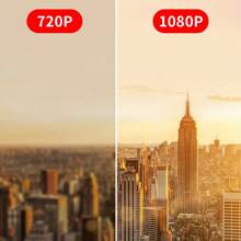 NetHong New Projector For Home Wall Projection 1080p Ultra HD Bedroom Projection TV UK - White - View 10